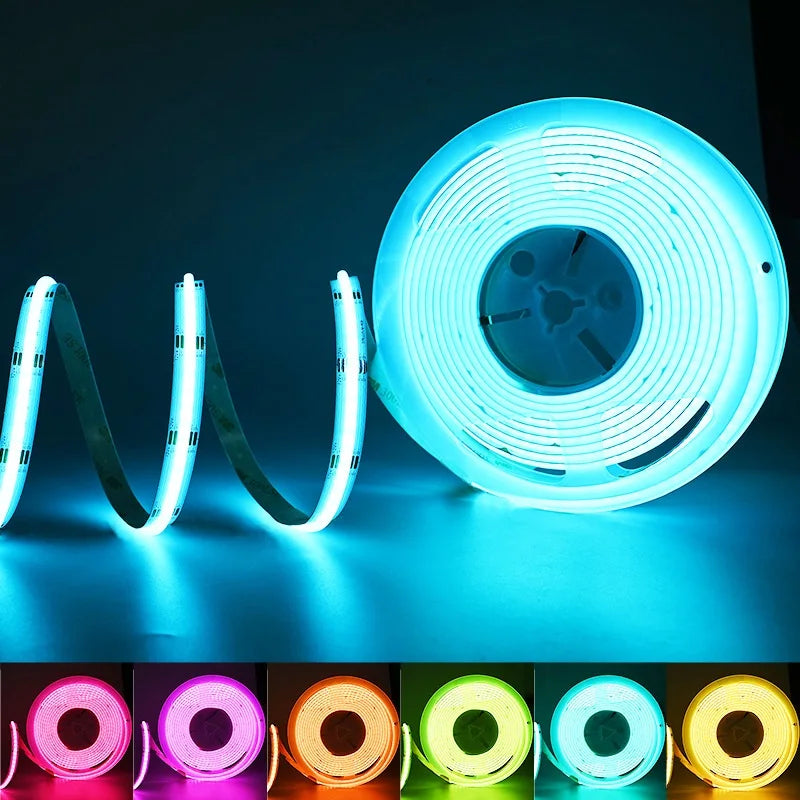 RGB COB LED Strip 576 LEDs/m High Density Flexible Dimmable