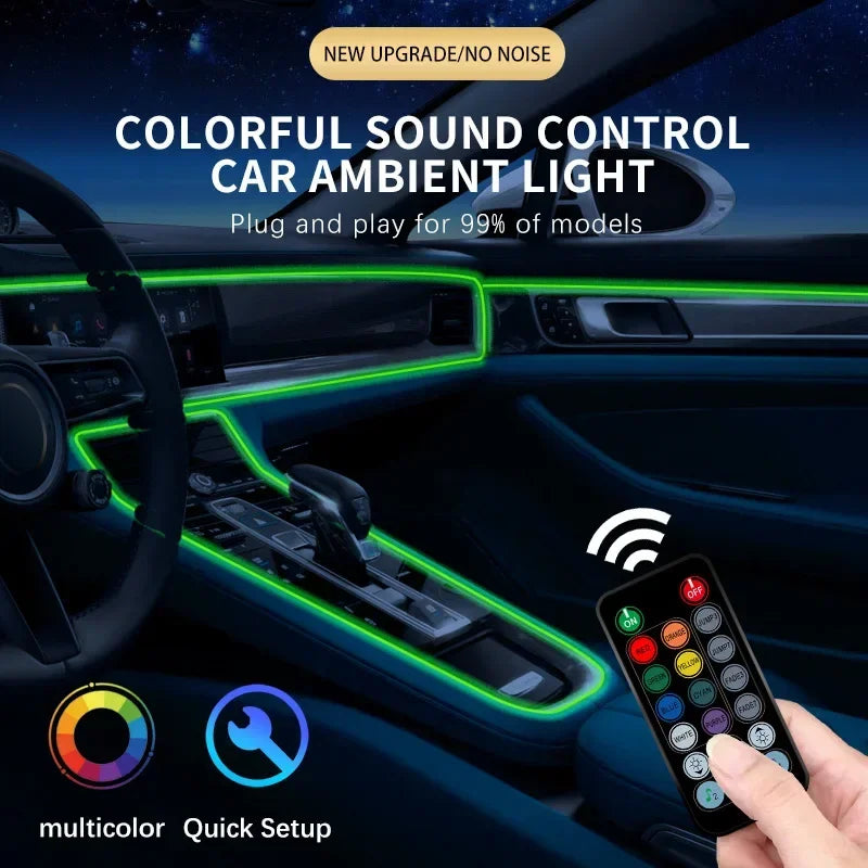 3M Car Interior Led Decorative Lamp EL Wiring