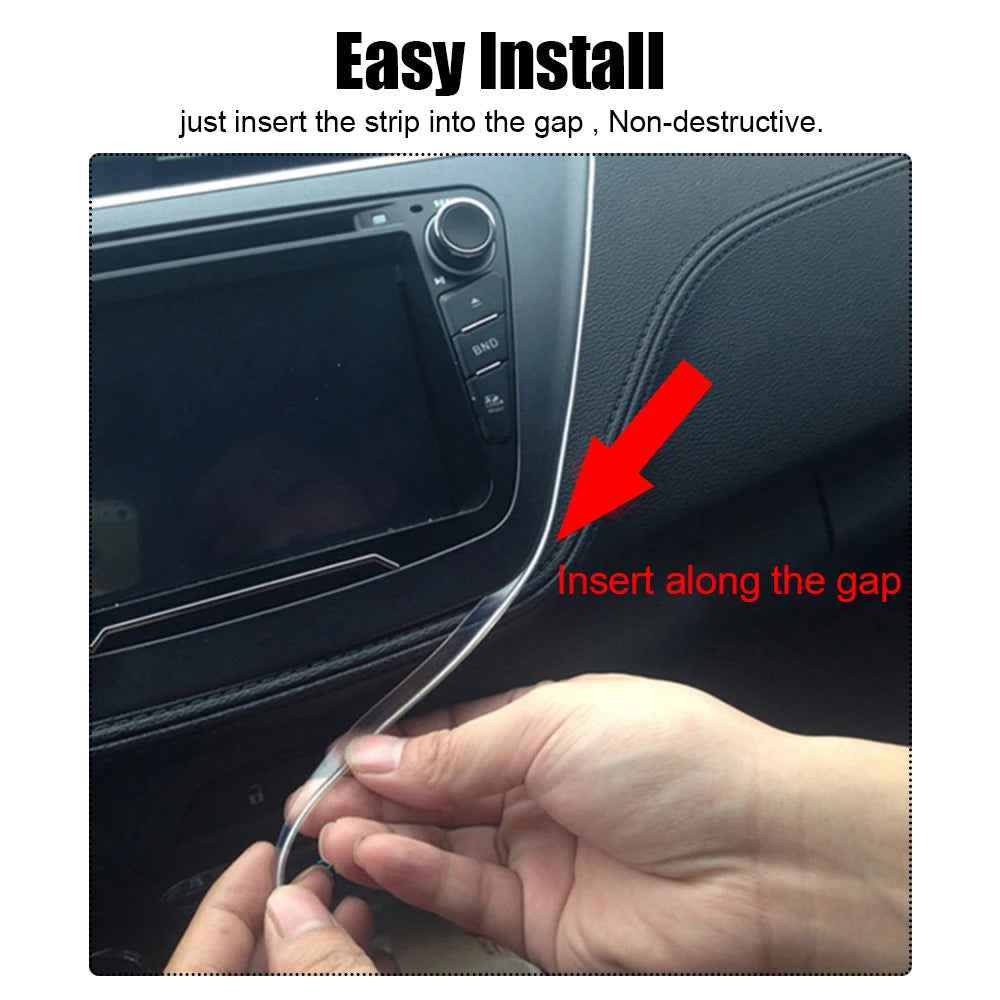 LED Strips RGB Car Interior Light Ambient Lamp Decorative