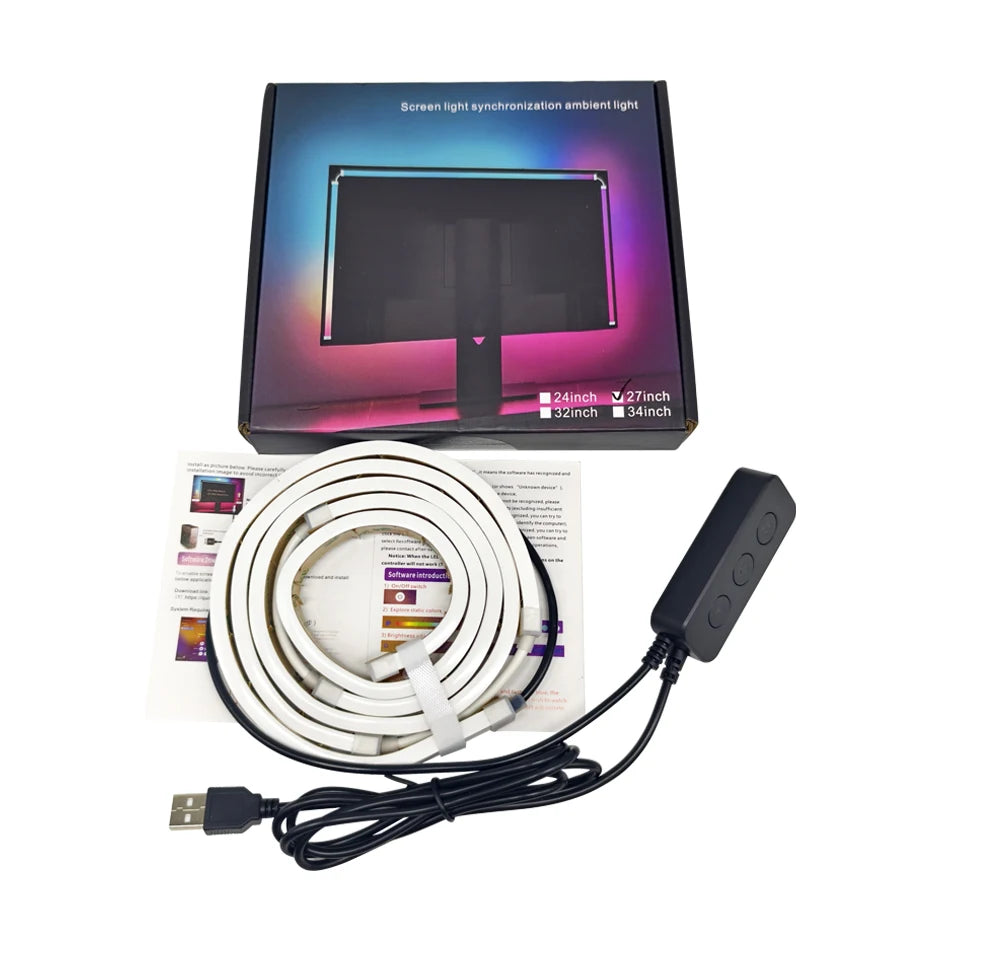 USB PC LED Strip Lights Computer Sync Light Strip Monitor
