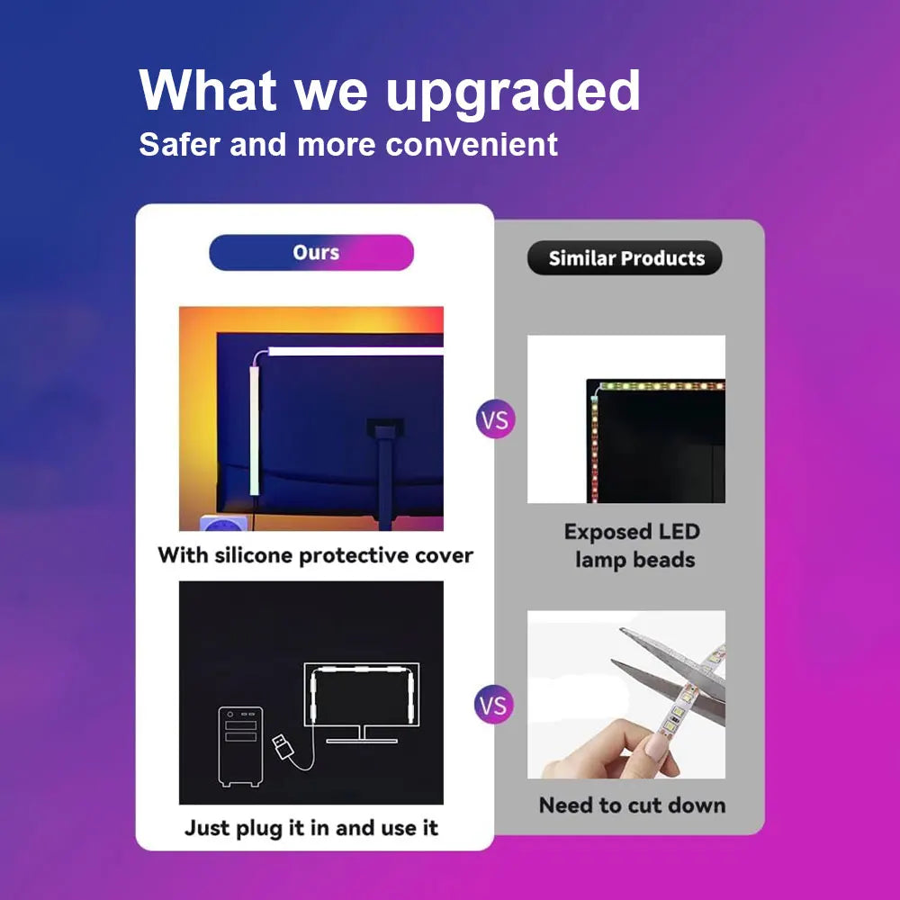 5V Usb Smart Tv Led Lights desktop light PC Tv Led Backlight