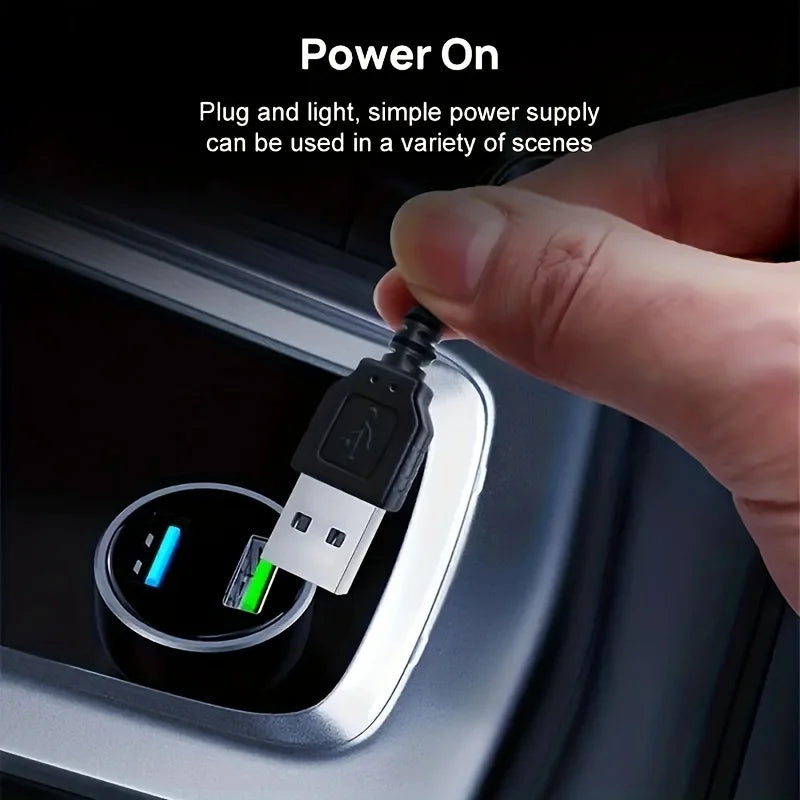 Car Interior Atmosphere Light Strip 5M EL Wiring Decorative