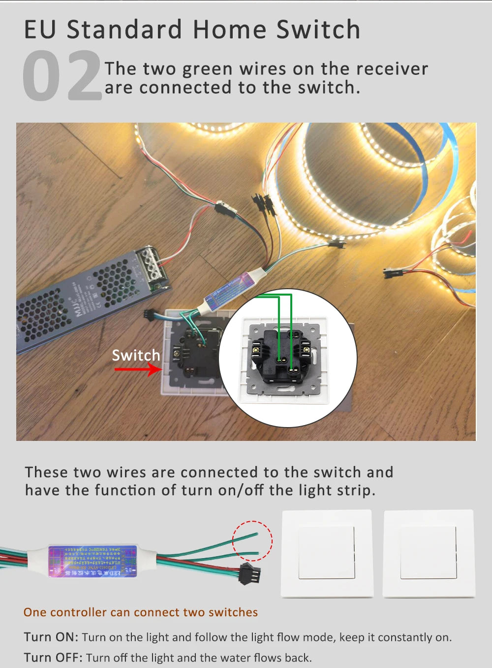 24V Horse Race Running Water Strip Light COB Flexible Ribbon