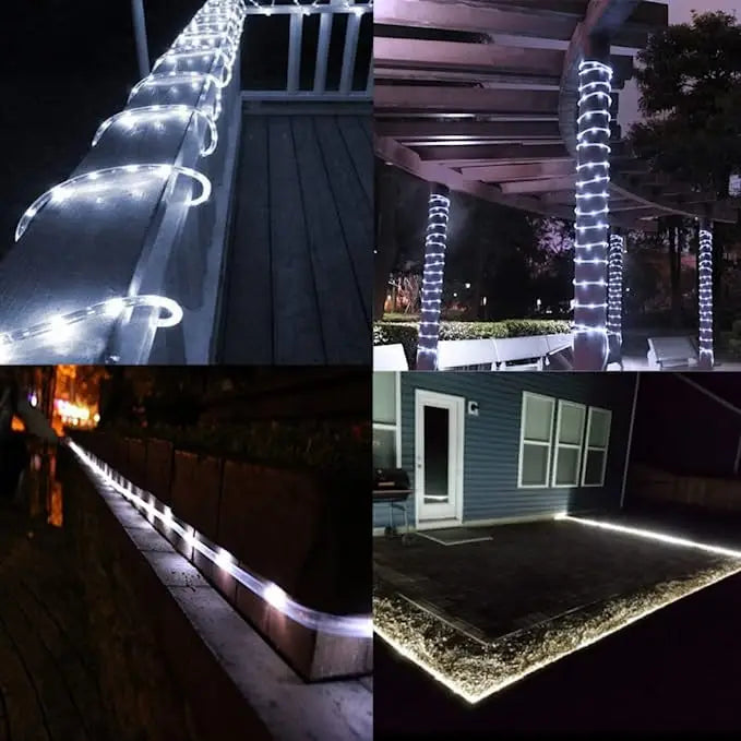 300LED Solar Rope Strip Light Outdoor Fairy Light Strings