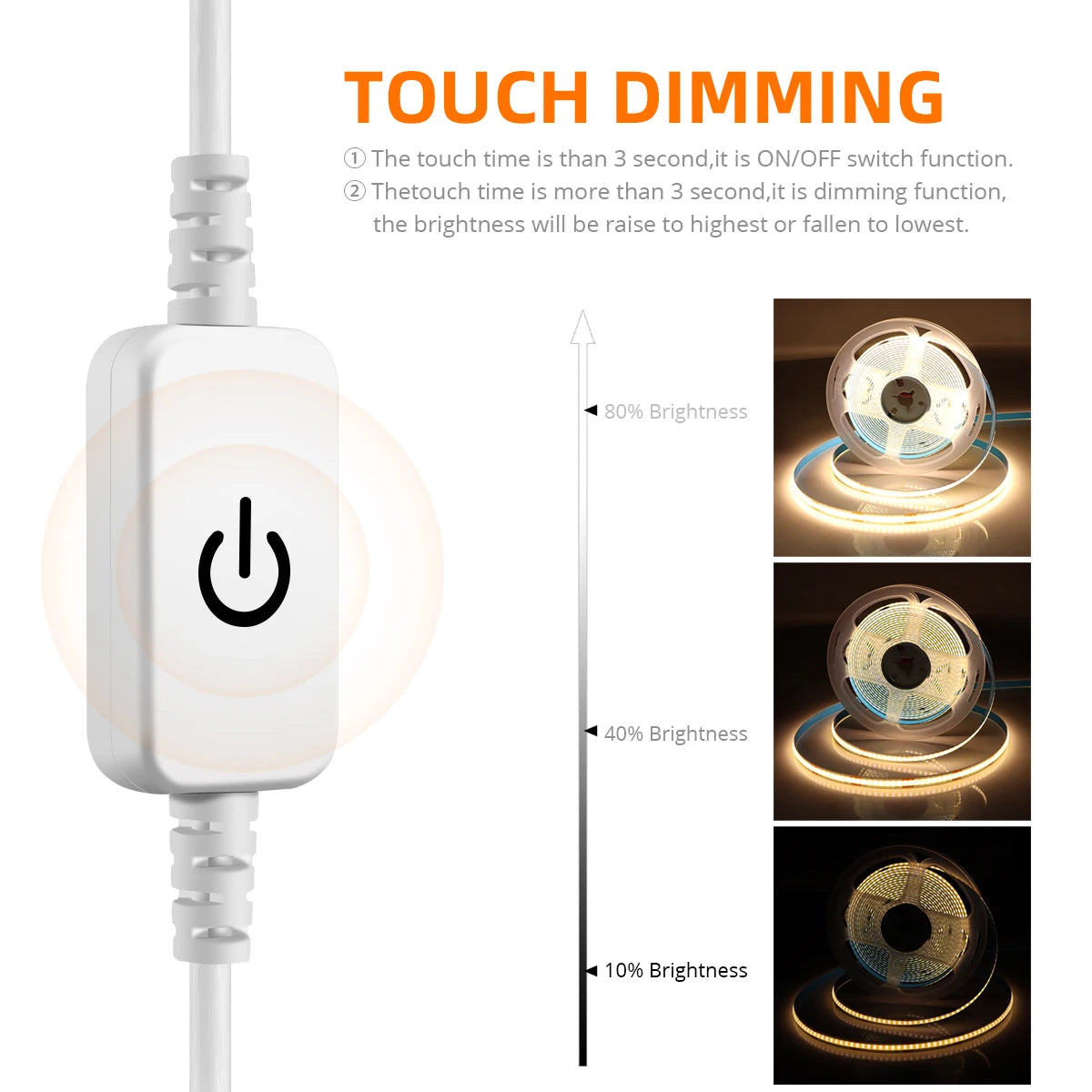 Flexible Adhesive Backing Led Light Strip with Power Supply