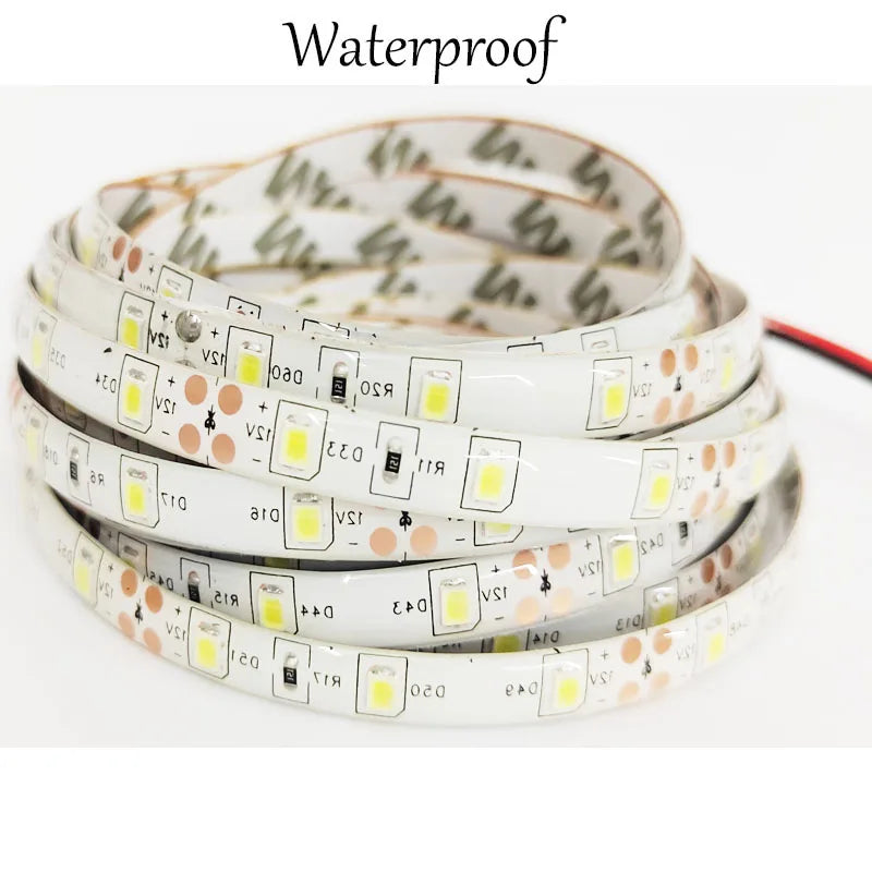 12V LED Strip Lights Waterproof Flexible Pink Blue 1m 2m 3m 4m 5m