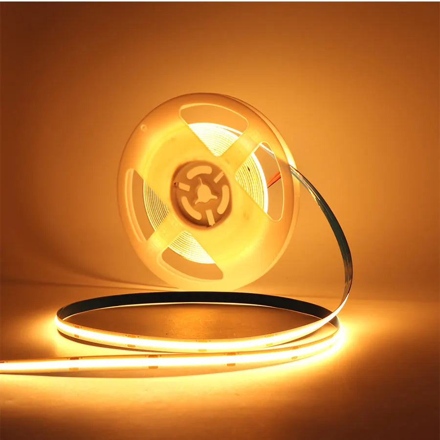 FOB COB LED Strip Lights  Flexible Dimmable LED Tape