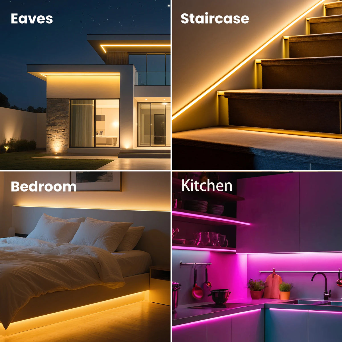 220V COB Strip Waterproof Home Decor Outdoor Flexible LED Light
