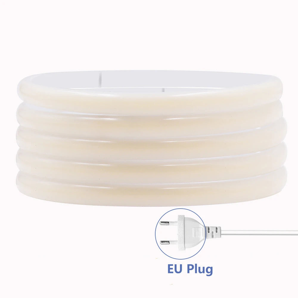 220V Dimmable COB LED Neon Strip Light Dimmer Switch Plug