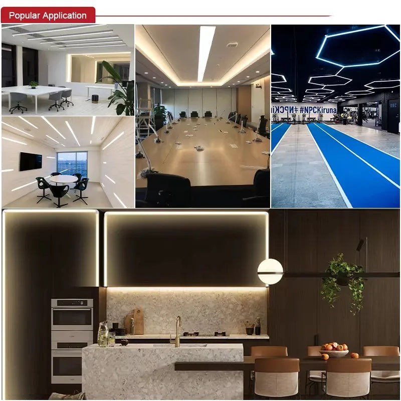5m 10m DC12-24V COB LED Strip Lights 320LEDs/m High Density