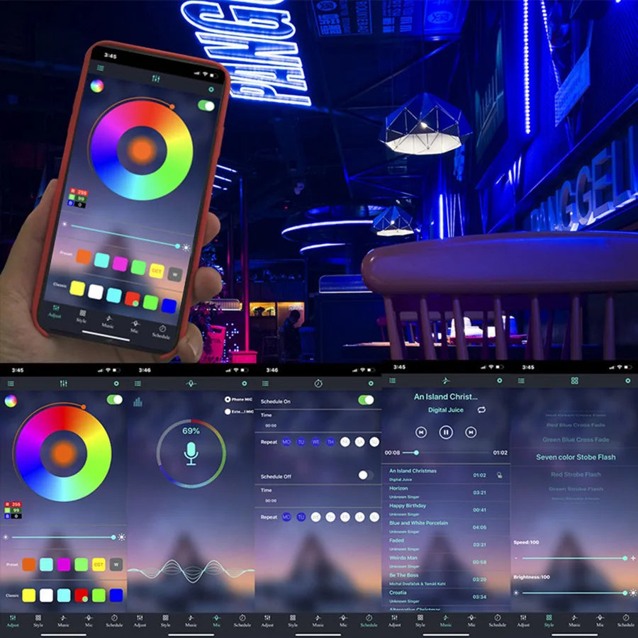 LED Strip Light 2835 5050 USB Bluetooth Flexible Lamp