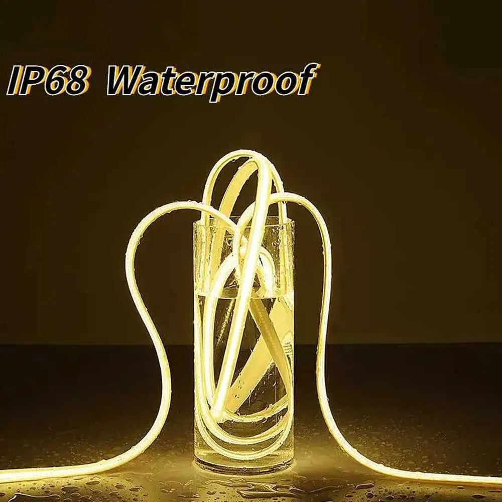 24V COB Solar Neon Light Strips DC 24V Flexible Lights