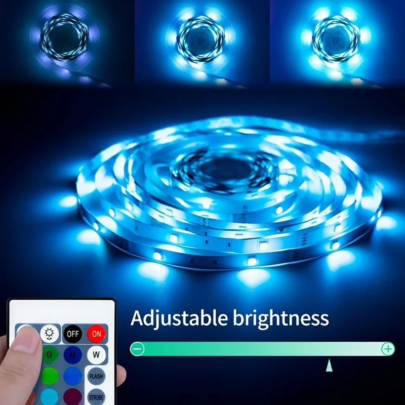 USB LED Strip Lights 20M RGB5050 Music Sync Remote Control