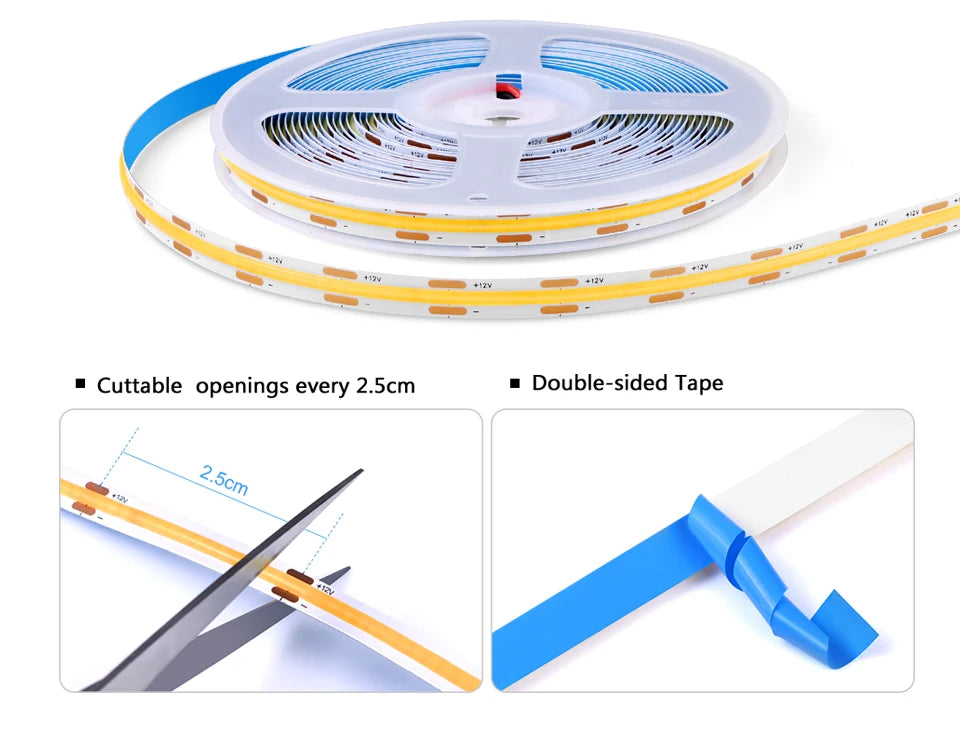 Smart Penetrable Wood COB LED Strip Touch Sensor Light