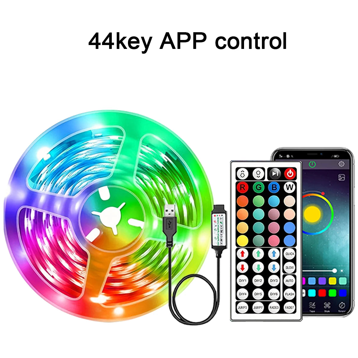 RGB Led Strip Lights with APP Control Flexible Ribbon
