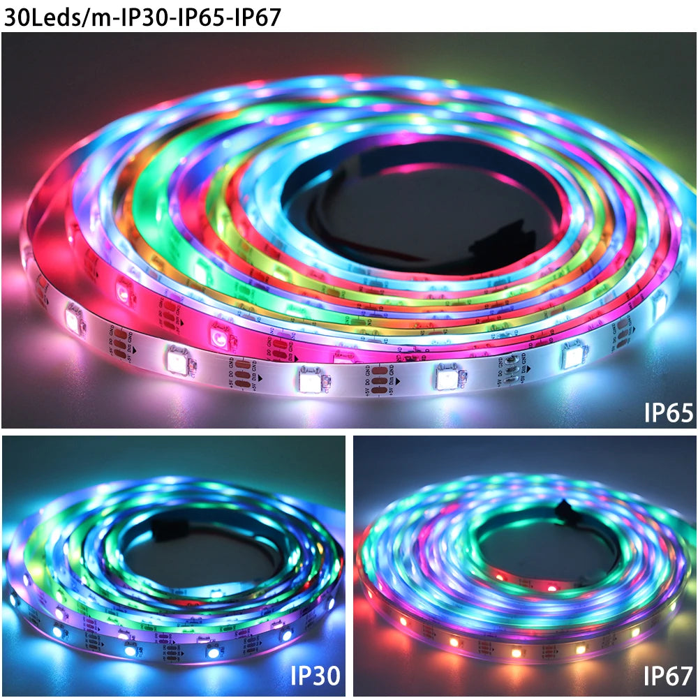 WS2812B DC5V 30/60/74/96/144leds/m Led Strip light