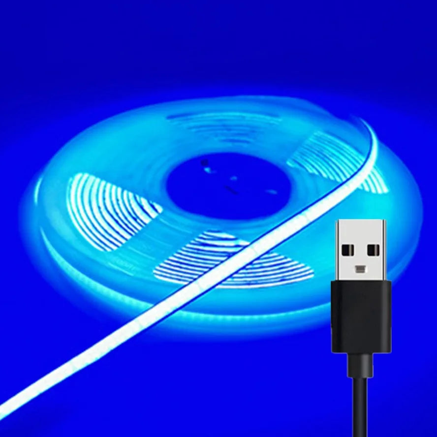 3mm/5mm/8mm DC5V High Density COB Light Strip