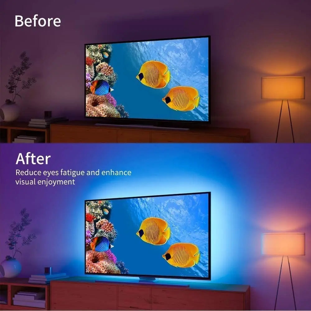 TV Backlight Monitor Display Background Tape Light USB RGB
