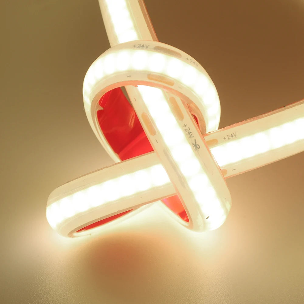 12V 24V IP68 Waterproof COB LED Strip Light 320LEDs