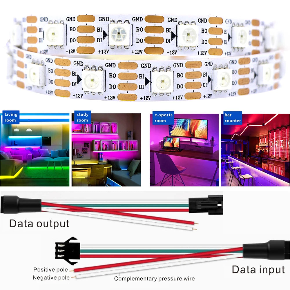 SPI Color LED Addressable Programmable LED Light