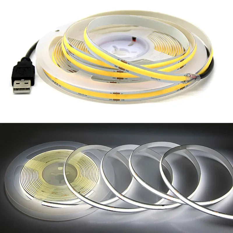 Cabinet Light Lamp TV Backlight Flexible Ribbon Rope LED Strip