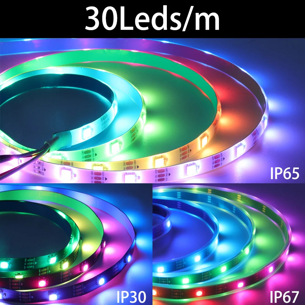 WS2812B DC5V 30/60/74/96/144leds/m Led Strip light