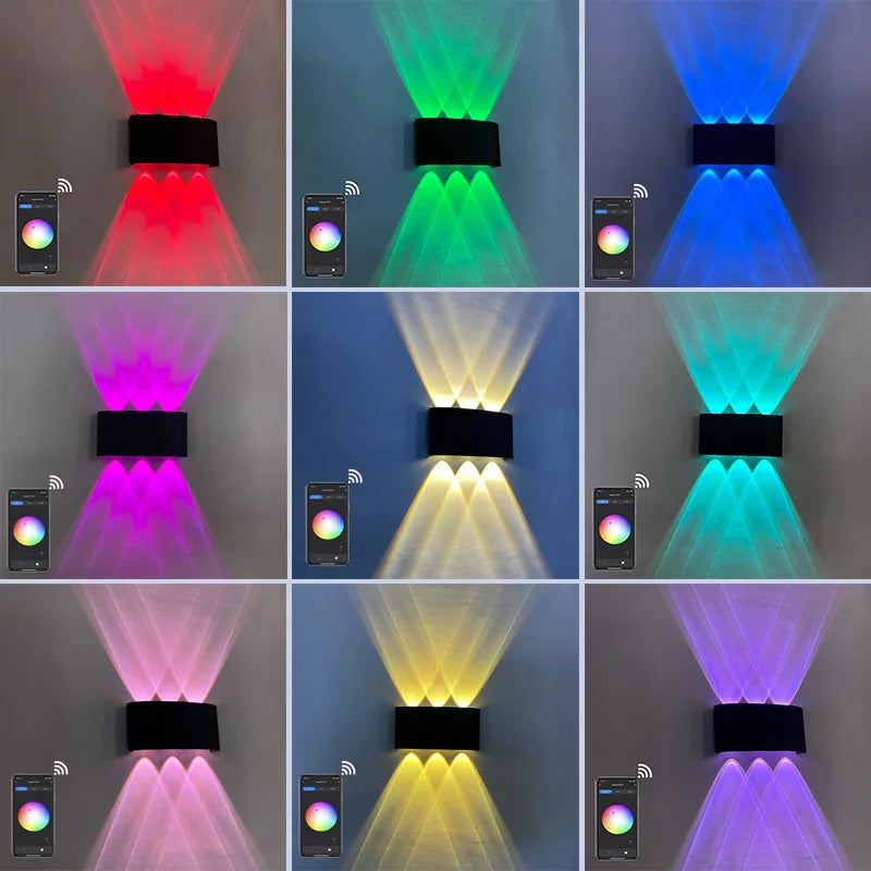 Smart RGB Outdoor Light,2700K-6500K Ambience Wall Lights