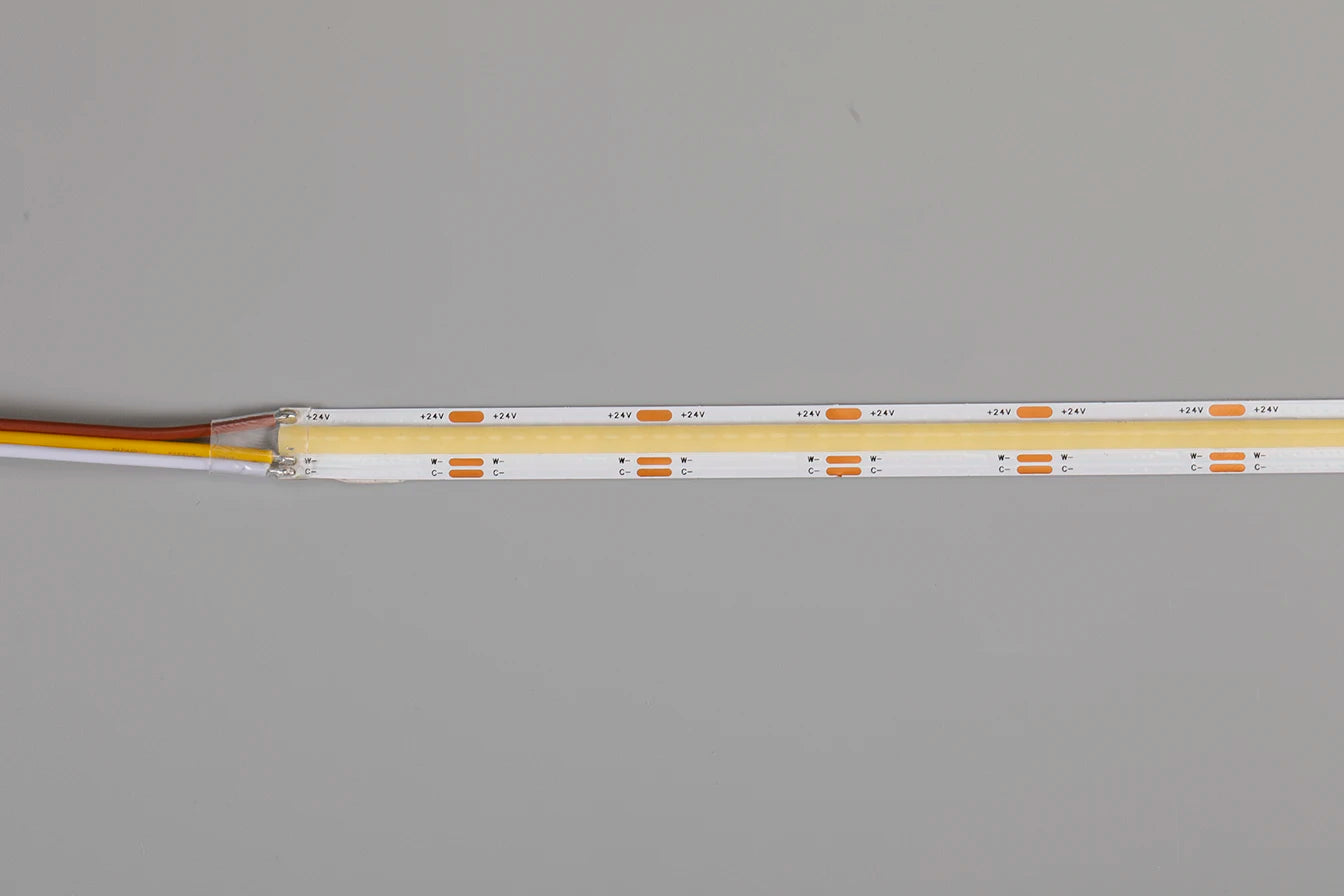 DC24V 2700K-6500K CCT COB FOB LED Strip Light 608LEDs