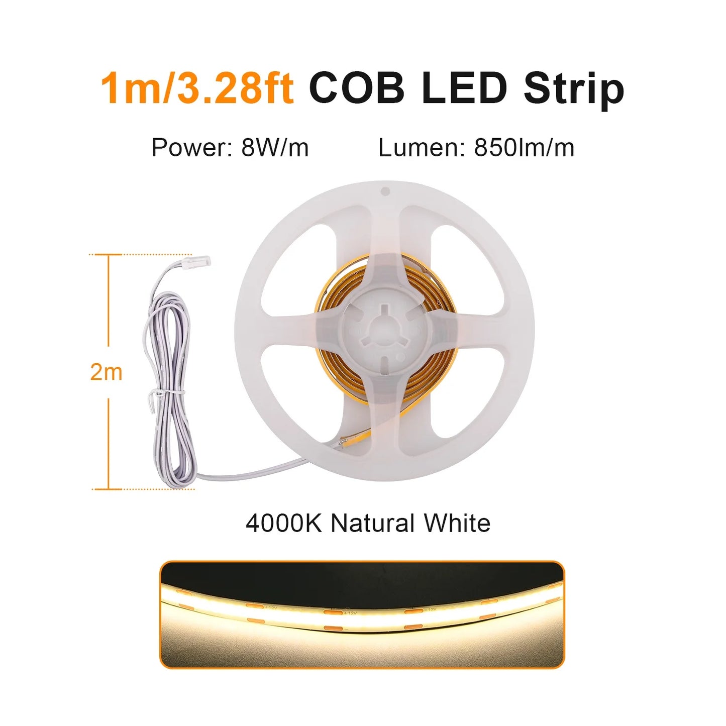 Under Cabinet COB LED Strip Light Collection Display