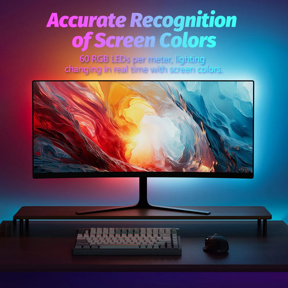 RGB Computer Monitor Screen SYNC Light Strip Backlights