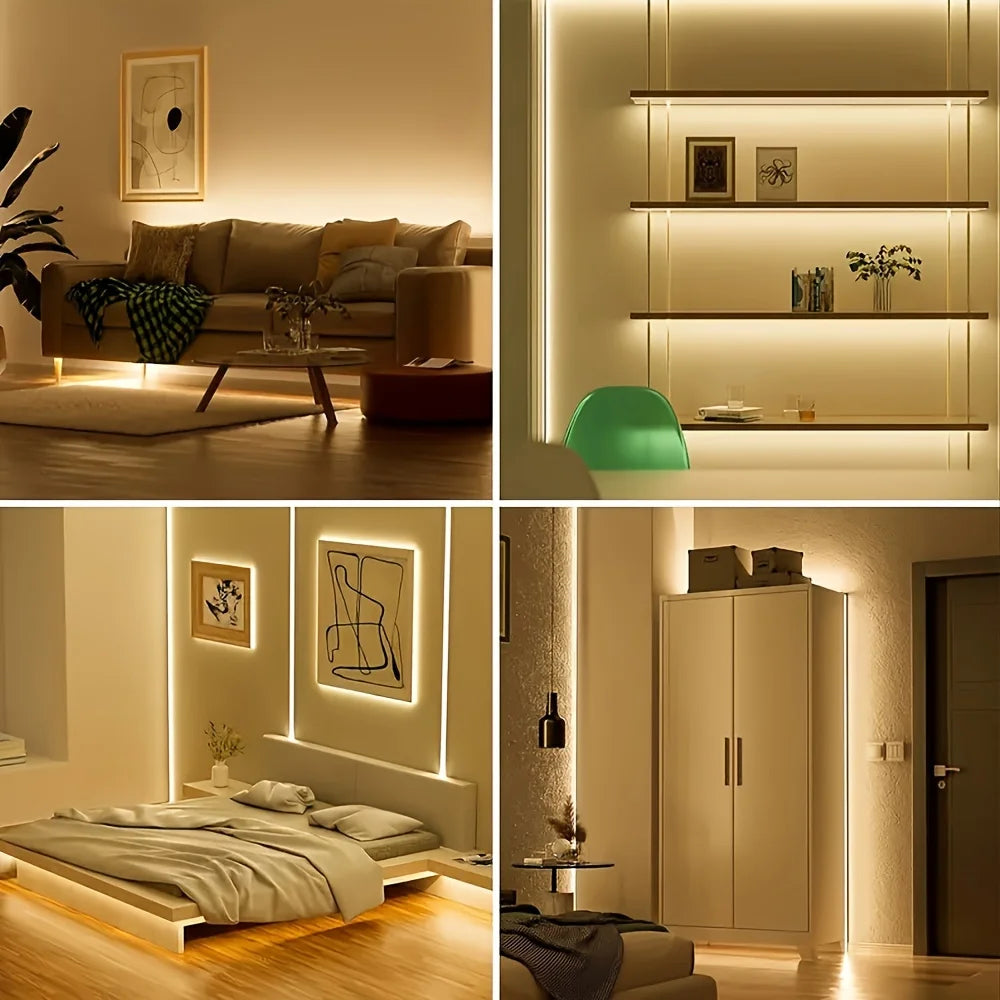 Flexible COB LED Lights Strip with Button Switch USB High Brightness