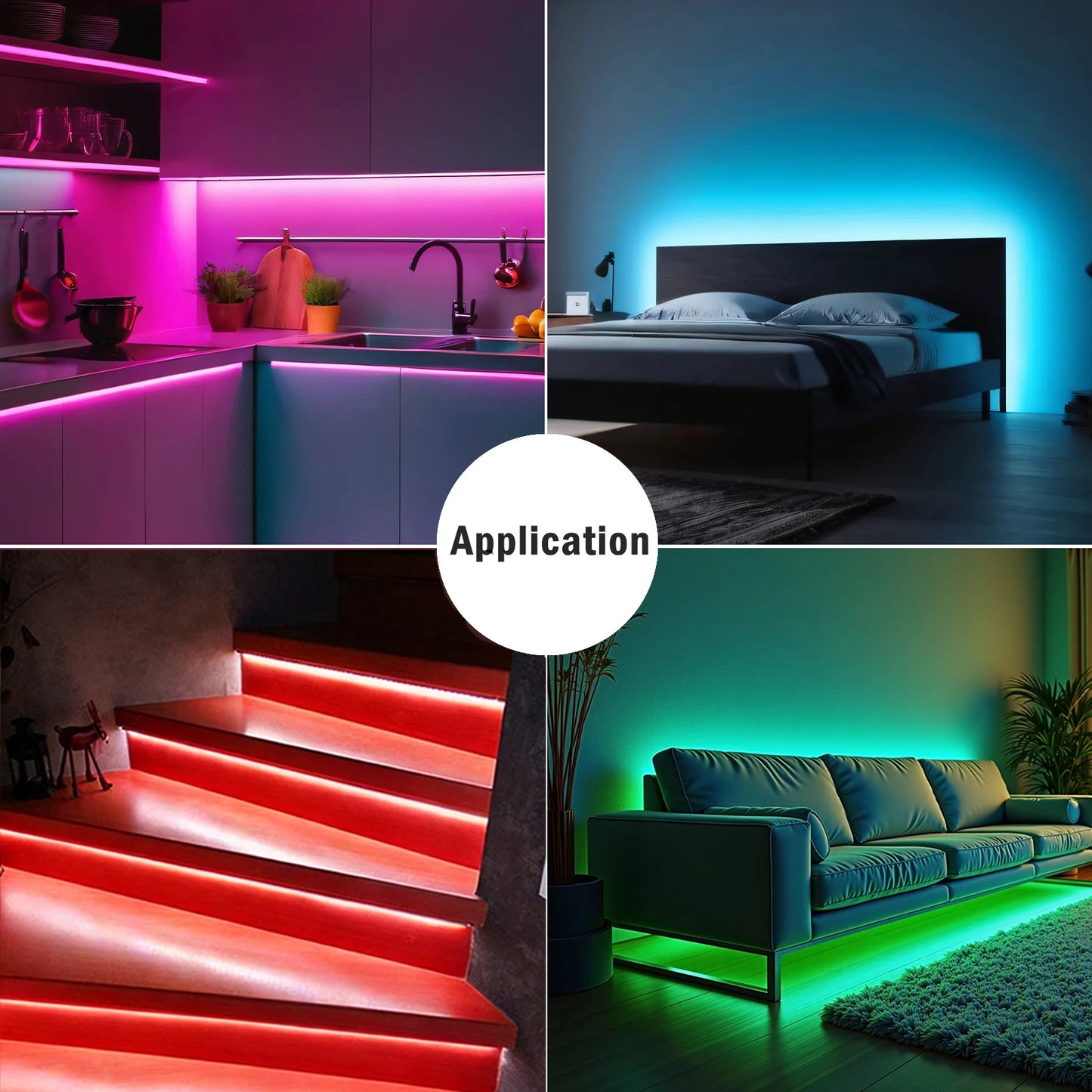 5V USB COB LED Strip Light 3Keys Touch Dimmable ON/OFF Switch