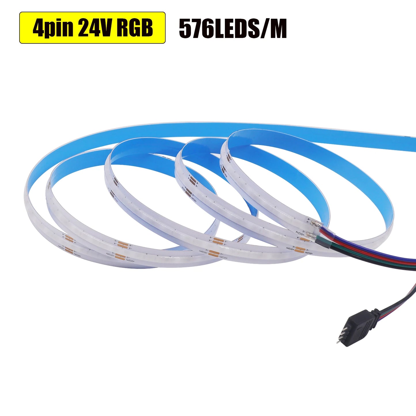 DC 12V 24V COB LED Strip RGBCCT High Bright Led Tape Diode