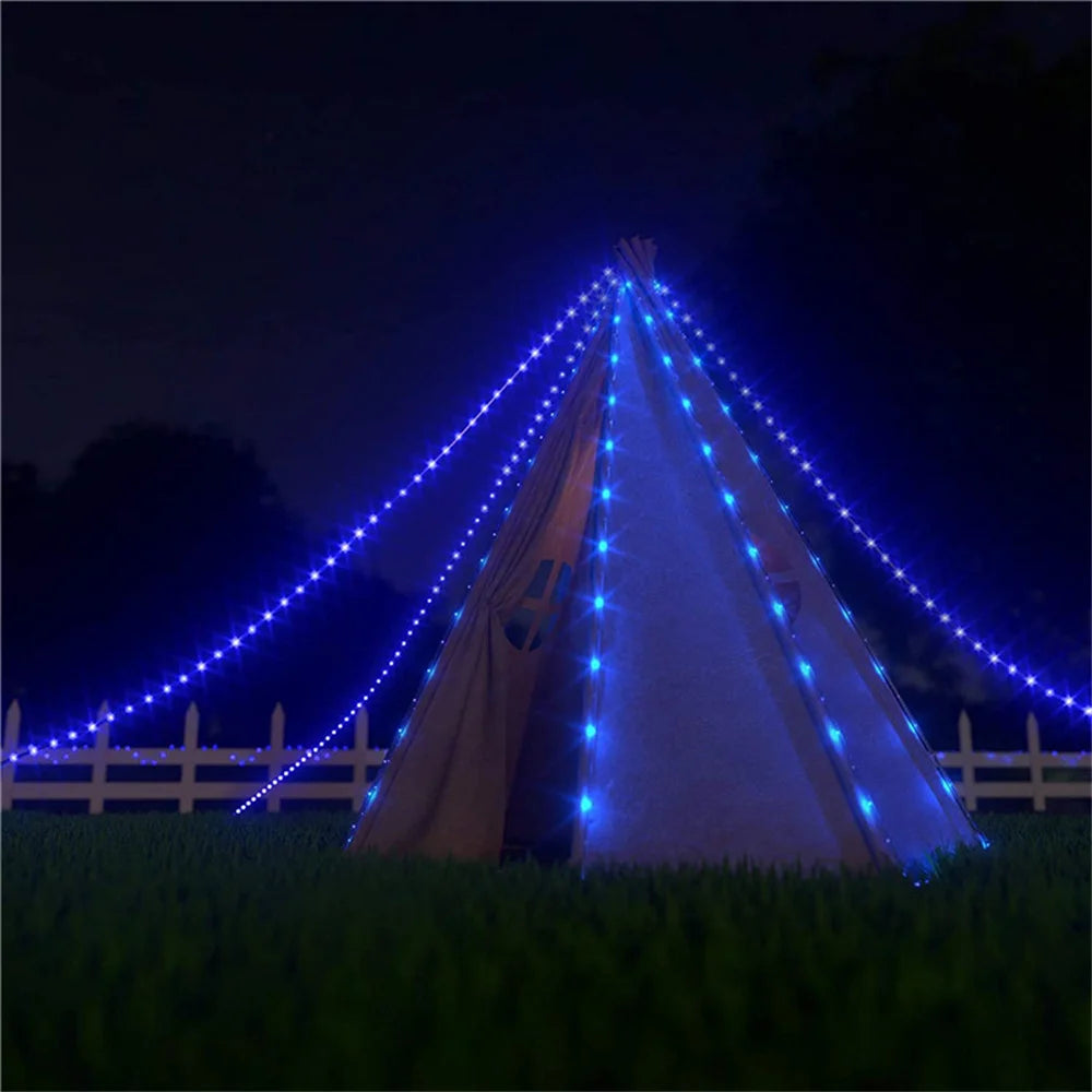 Solar Rope Lights Outdoor LED PVC Tube Fairy String Light