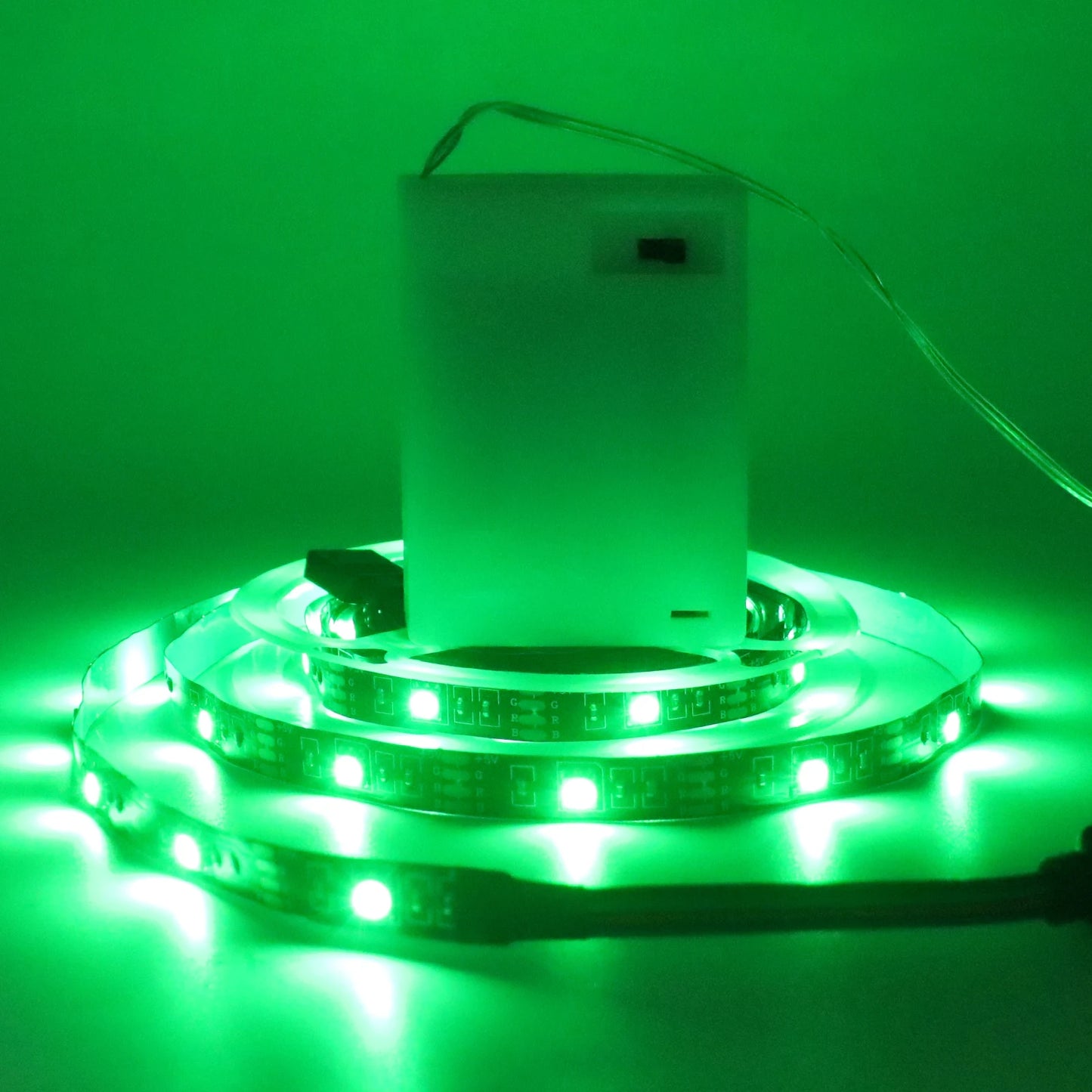 3AA Battery Power RGB Led Strip Light 5V 5050 with 3/17/24 Key