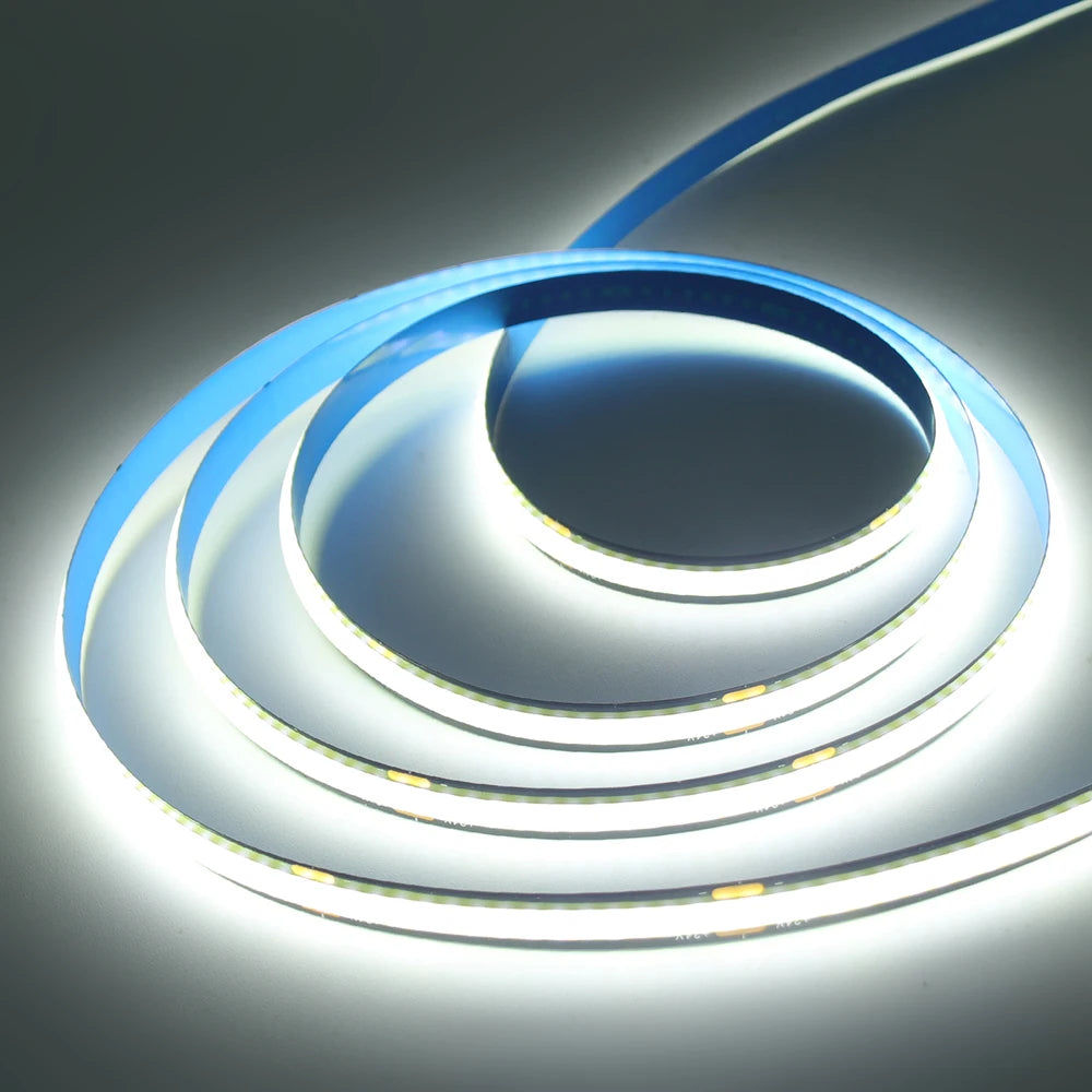 Black PCB COB LED Strip Light High Density Lighting