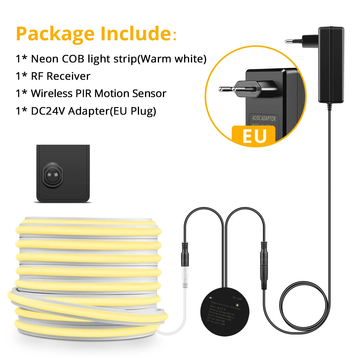 NEW 10M 5M Set Solid COB Neon LED Strip Light