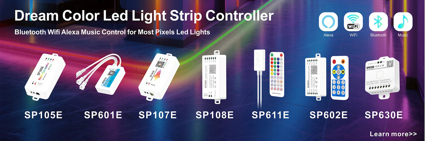 SPI Color LED Addressable Programmable LED Light