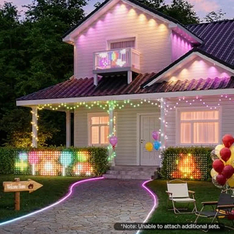 RGB Mesh Lights Bush Net Lights Outdoor Curtain Light String