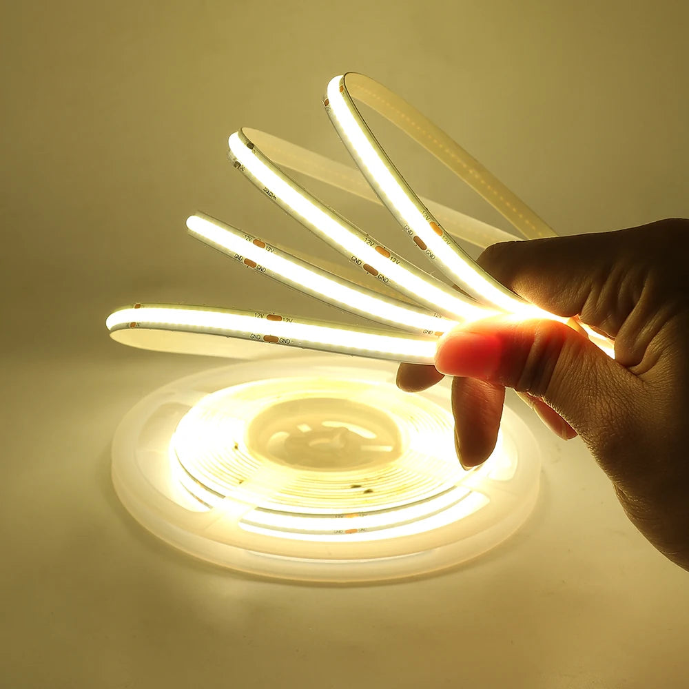 COB LED Strip Light High Density Flexible COB FOB LED Light