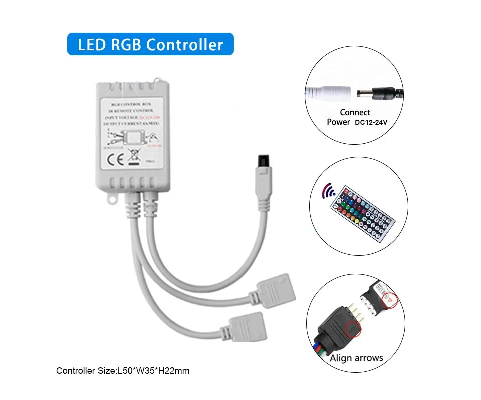 WiFi LED Strip Lights 5-30M 220V 110V RGB 5050 Tape Lamp