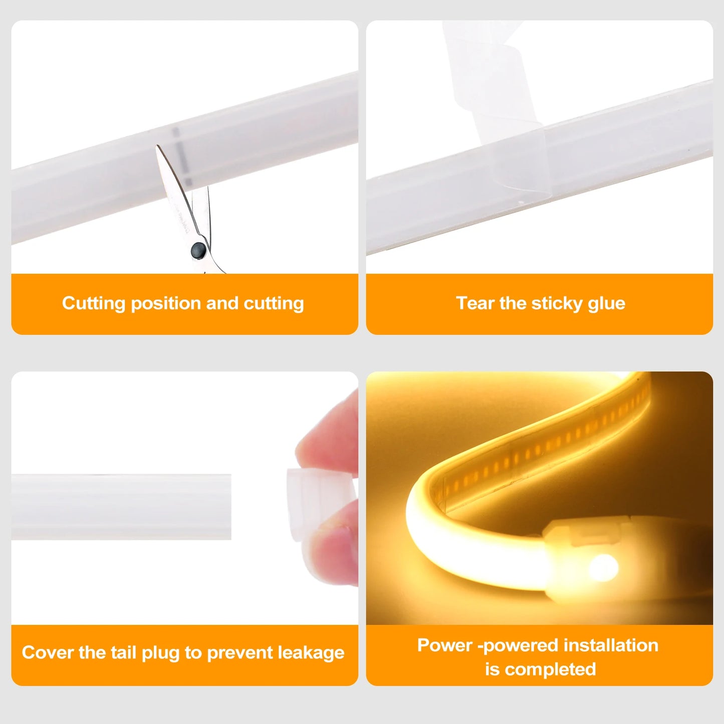 IP65 COB Self-adhesive Tape LED Neon Light Strips