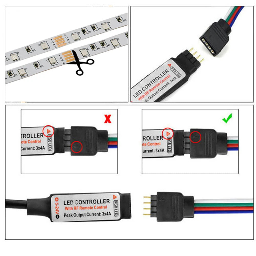 RGB PC LED TV USB Light Strip Backlight 2835 0.5m- 5m Warm White