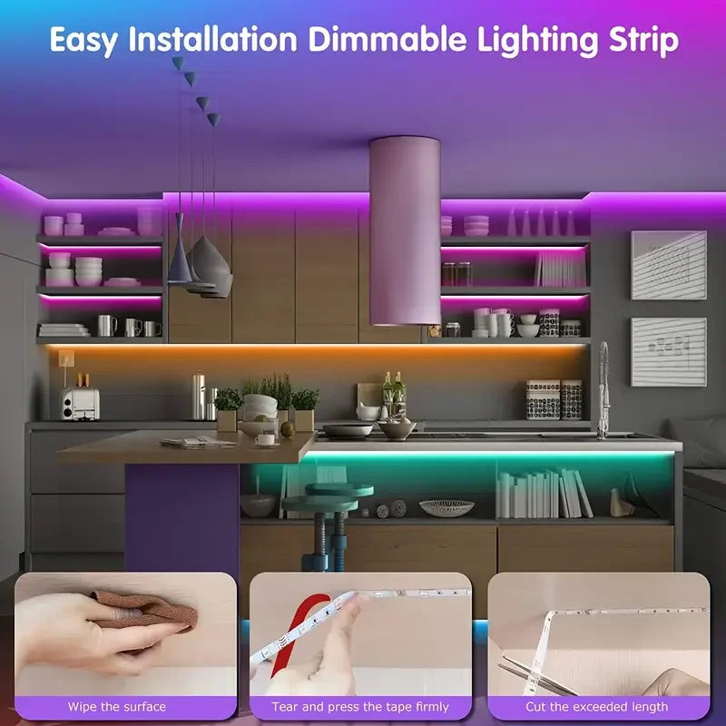 LED Strip Lights Infrared RGB Lighting For TV Background