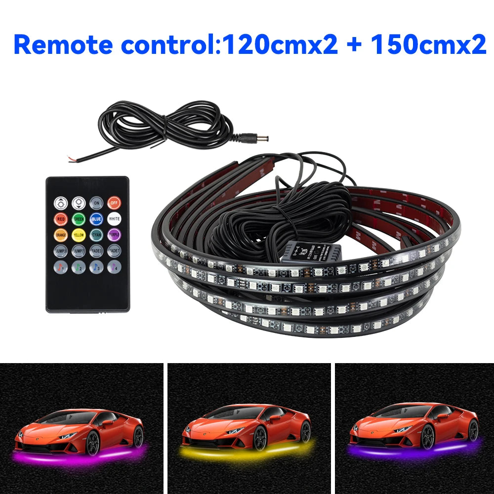 Car Charssis Flexible LED Strip Light LED Underbody APP Control