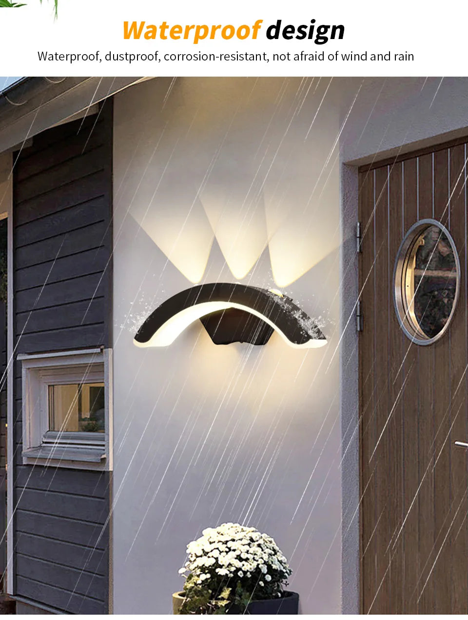 Led Outdoor Wall Light Waterproof IP66 Motion Sensor Led Outdoor