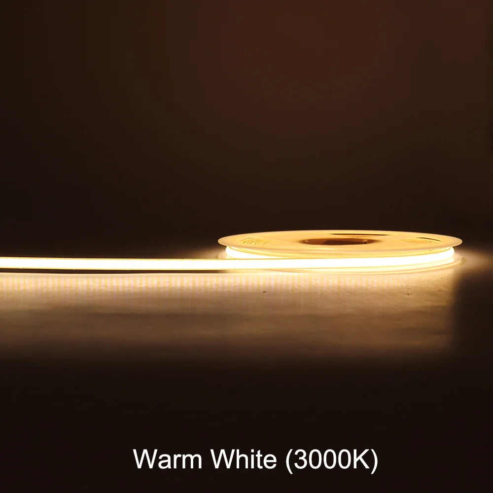 FOB COB LED Strip Lights  Flexible Dimmable LED Tape