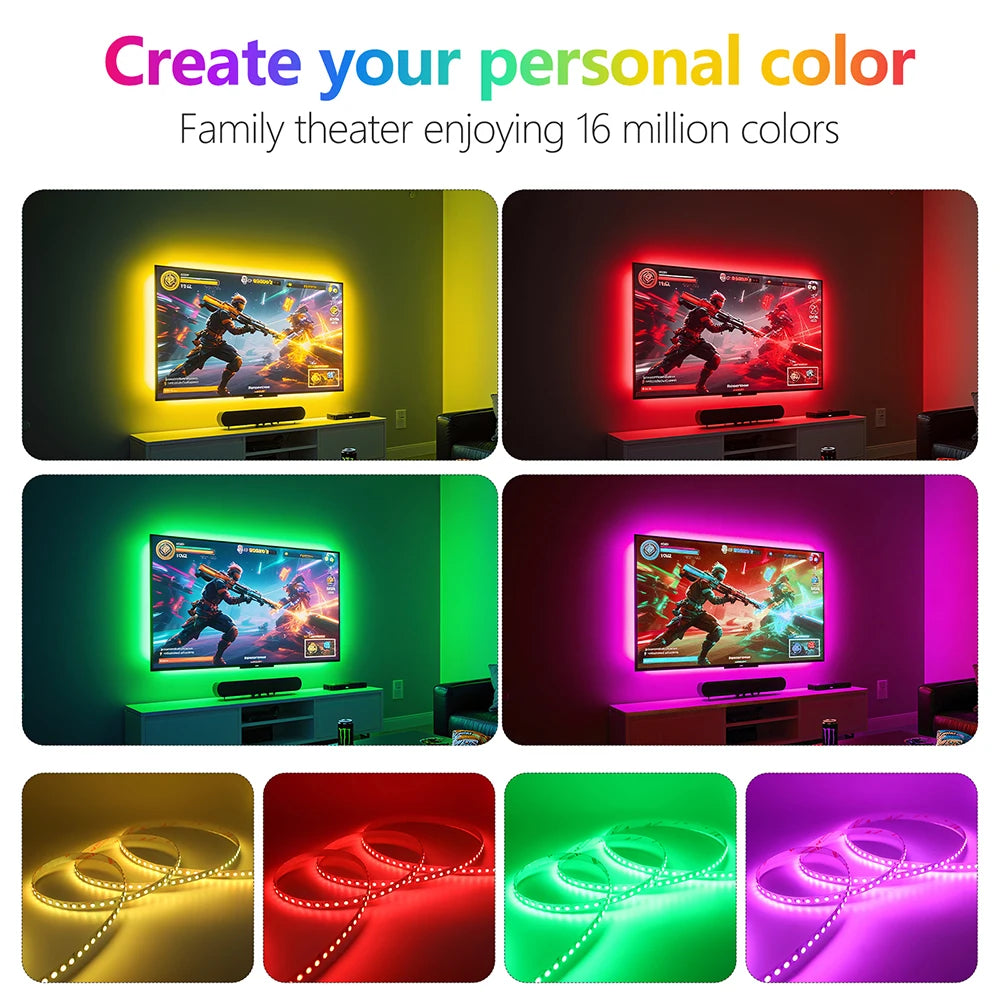 PCB RGB LED Strip Light 5m Flexible Adhesive Tape