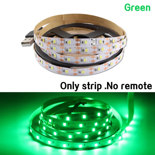 RGB PC LED TV USB Light Strip Backlight 2835 0.5m- 5m Warm White