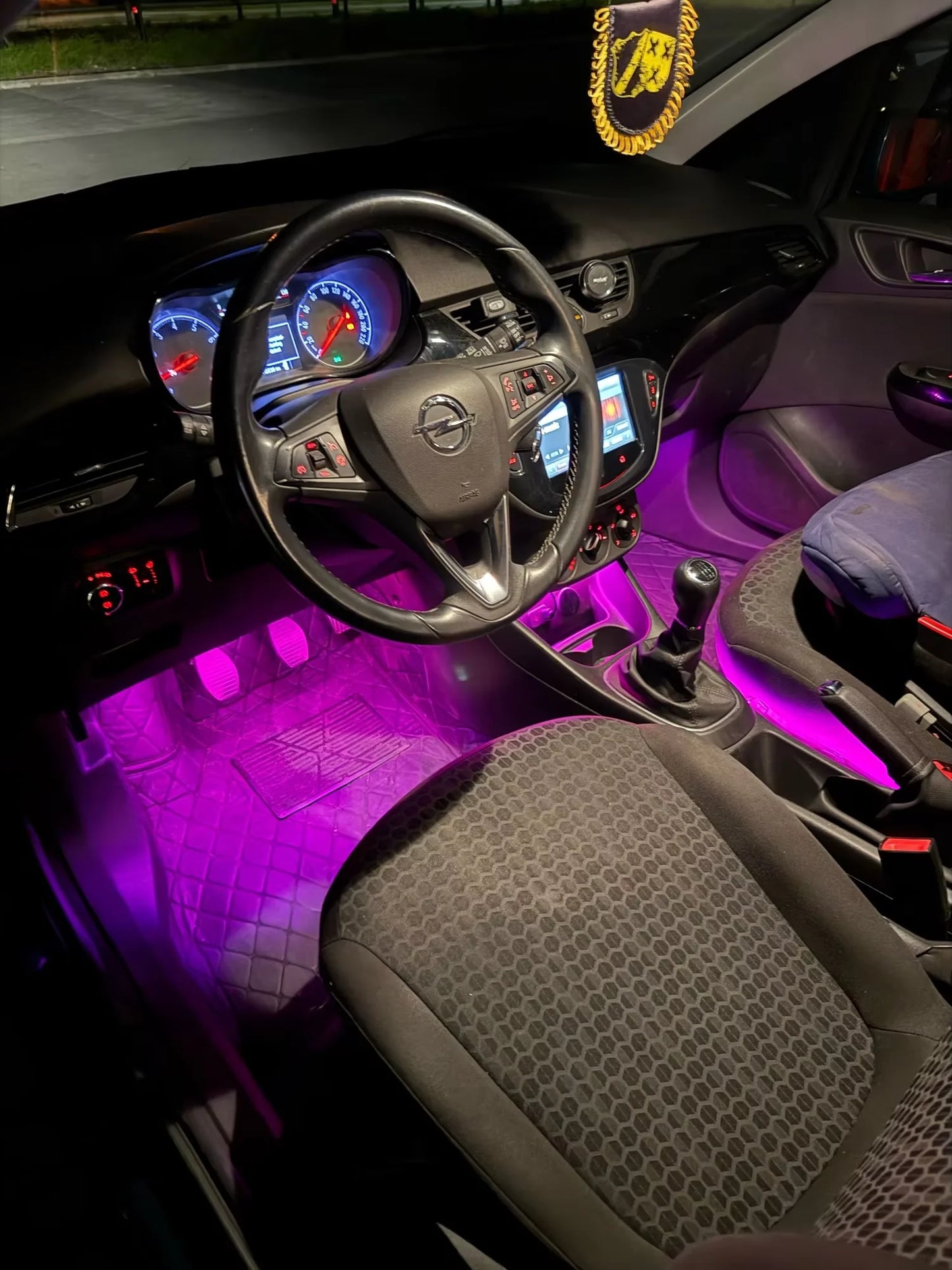 Car Neon LED Interior Ambient Foot Strip Light